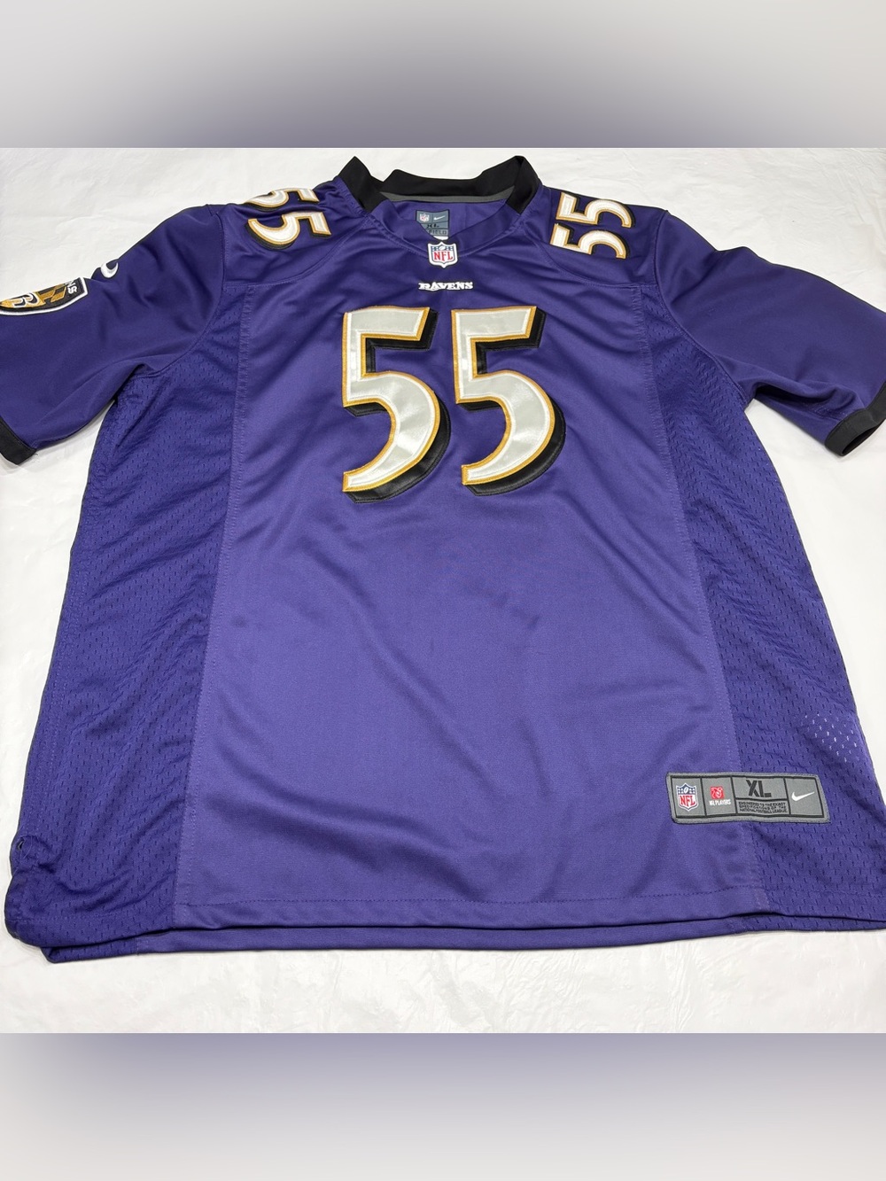 Baltimore Ravens Terrell Suggs #55 Purple Nike NFL Jersey Men’s XL